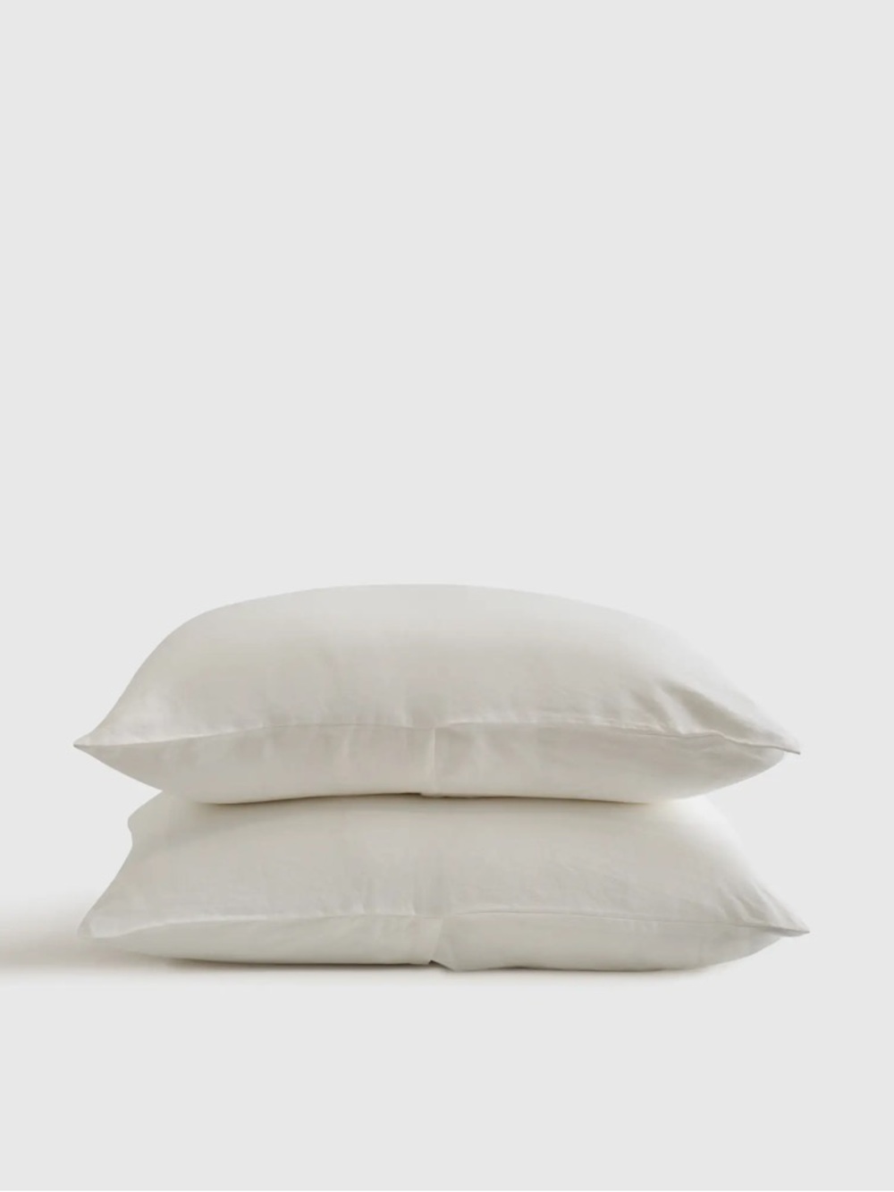 QUINCE European Linen Sham Set Standard White 7713
